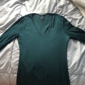 Long sleeve green sweater/shirt size large